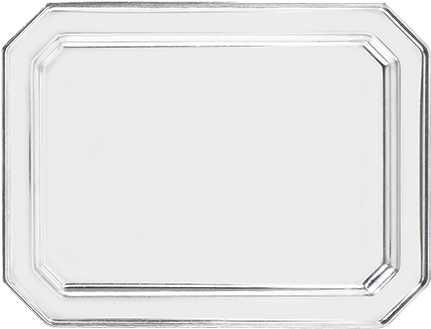 Octagon Tray Stainless Steel 30 X 40 Cm - Serving Tray (700x700), Png Download