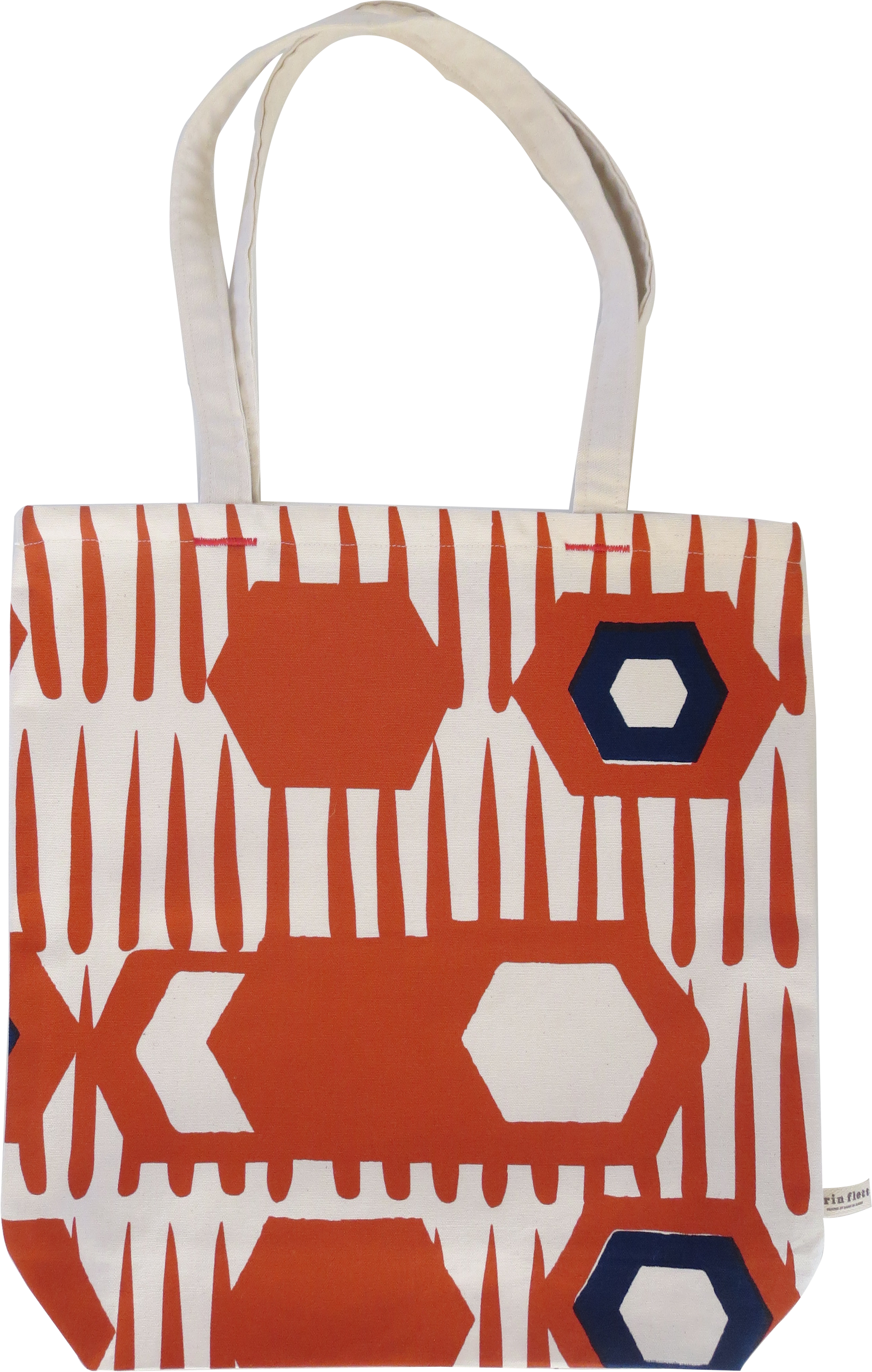 Tomato Navy Octagon Carry All Bag - Linen Decorative Pillow (3960x3960), Png Download