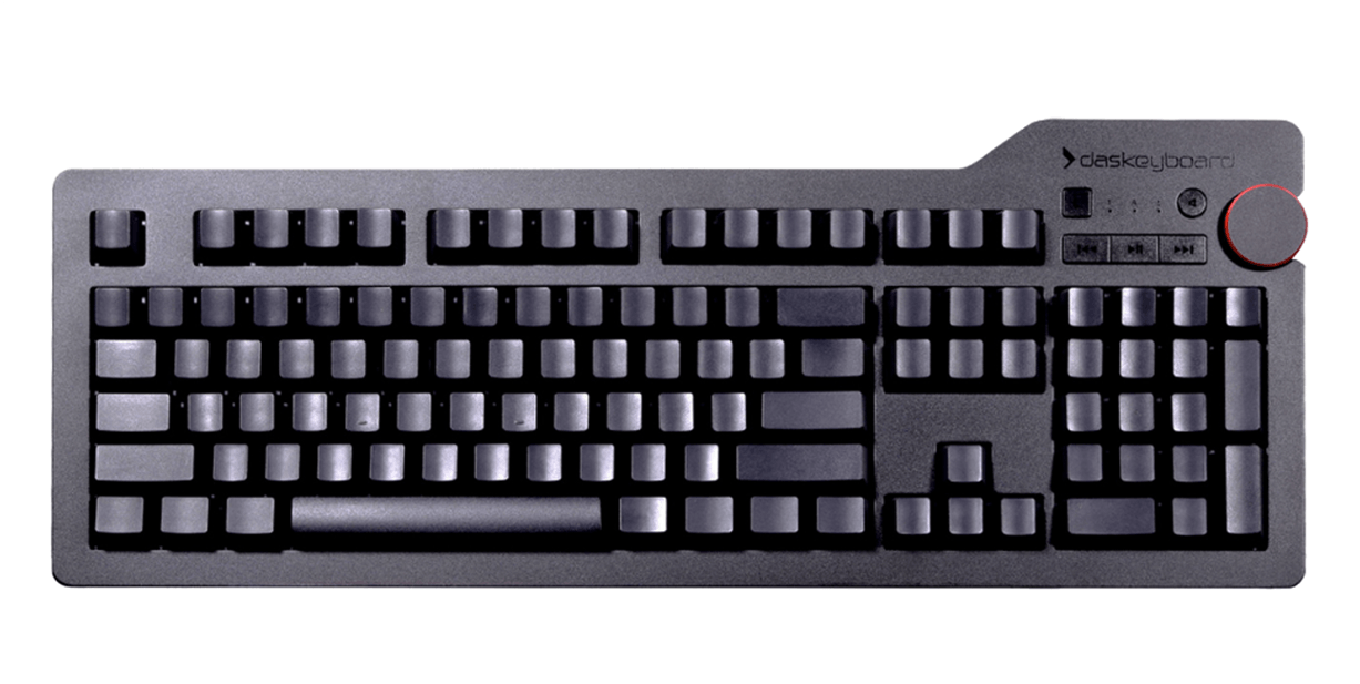 Das Keyboard 4 Ultimate Front View - Gamdias Hermes Lite Mechanical Gaming Combo - Keyboard (1500x756), Png Download