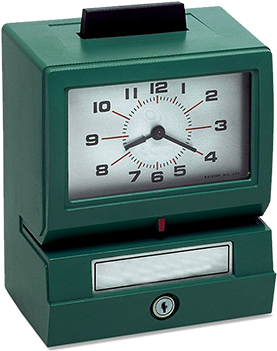 Replace Your Ancient Punch Clock - Punch Card Time Clock (450x350), Png Download