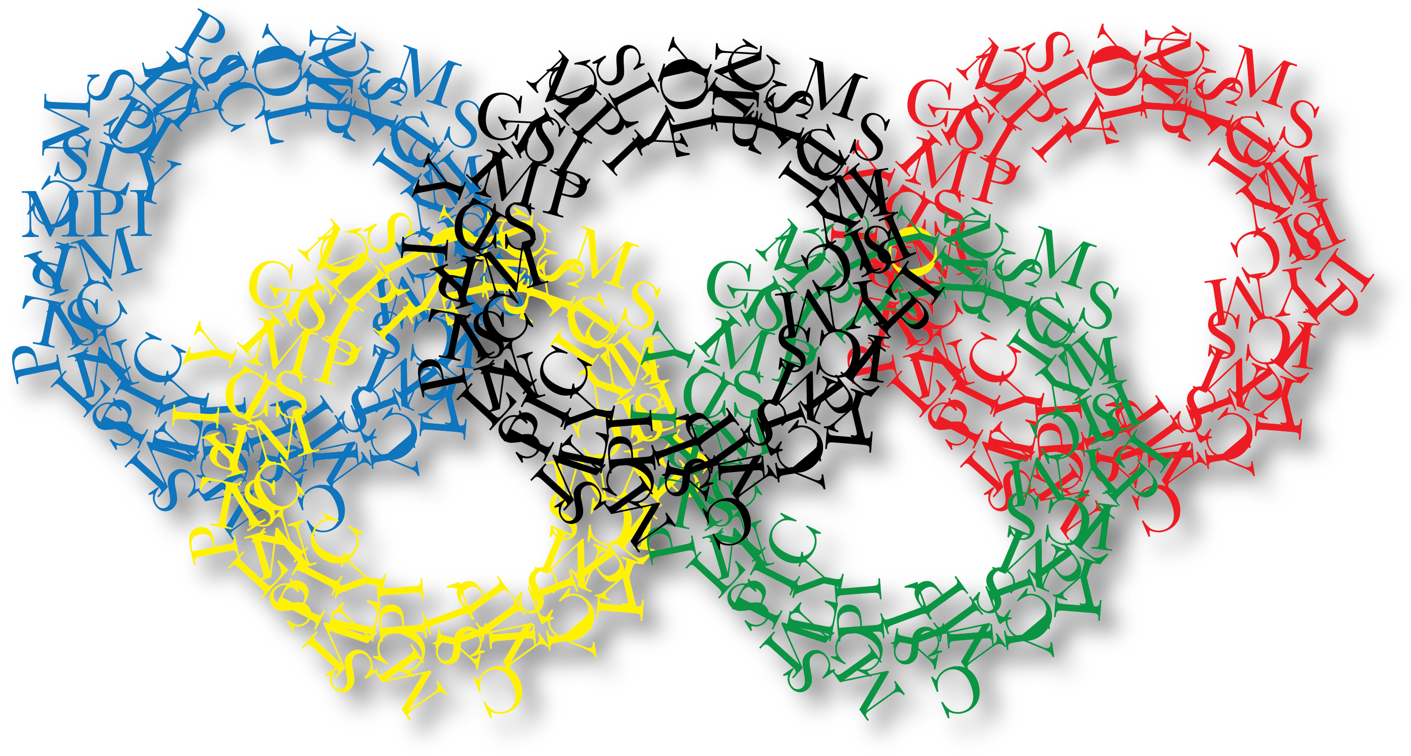 My Example Of A Logo - Olympic Rings (2859x1568), Png Download