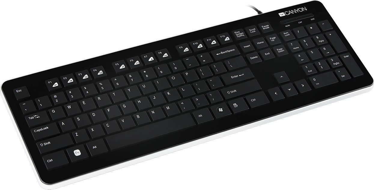Stylish Multimedia Keyboard - Leopold Fc750r Pd Black (1280x1280), Png Download