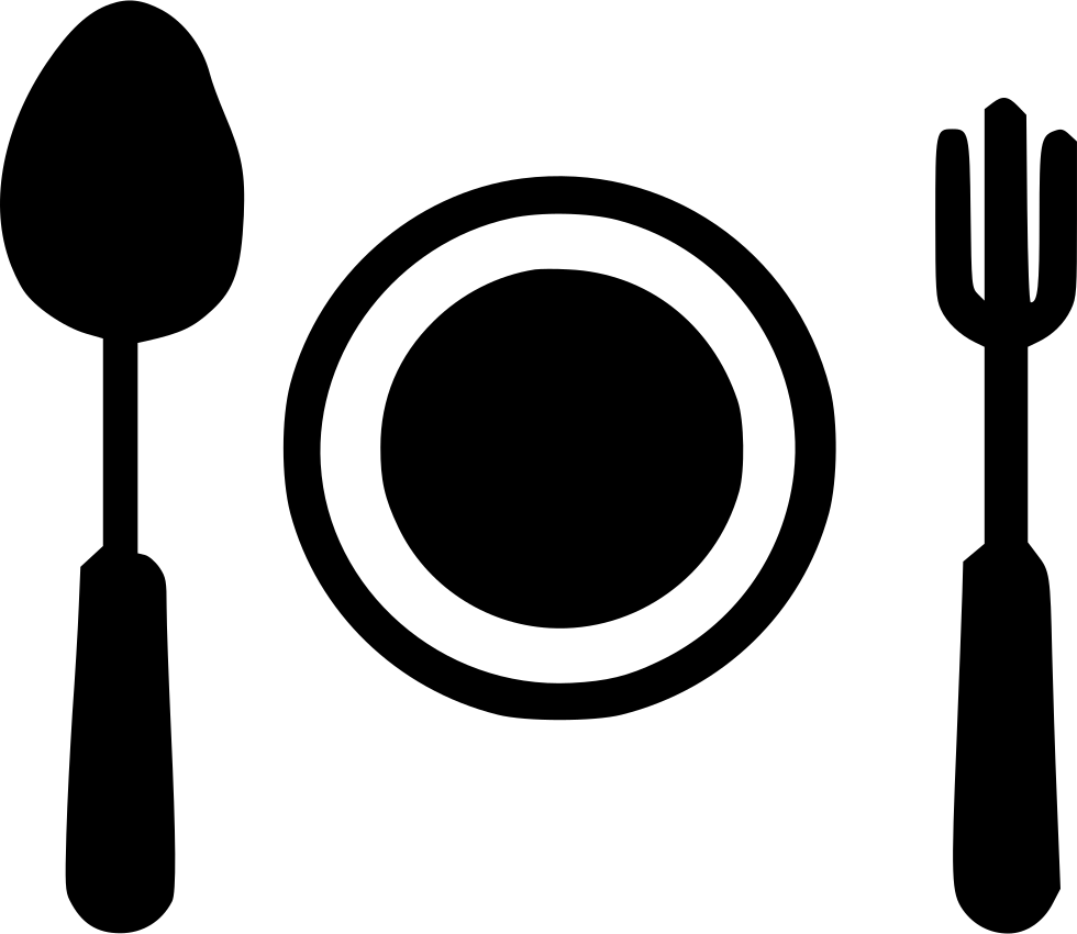 Kitchen Plate Spoon Fork Egg Recipe Comments - Kitchen Icon Png (980x850), Png Download