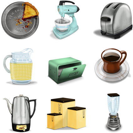 Search - Vintage Kitchen Png (552x444), Png Download