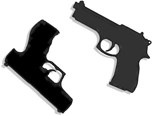 Associated Investigative Services Silhouette Firearm - Firearm Silhouette (620x497), Png Download