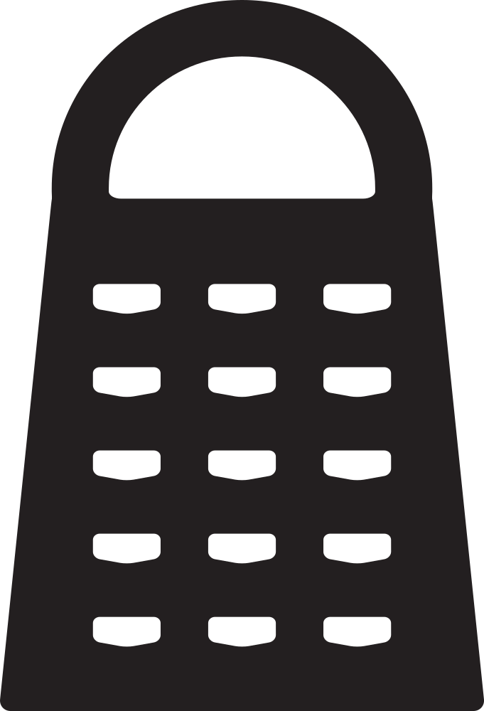 Kitchen Icon - Grater - Cheese Grater Clip Art Png (681x1000), Png Download