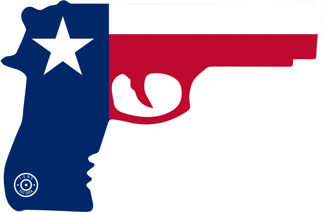 State Of Texas Gun Window Decal - Texas Flag And Gun (1140x760), Png Download