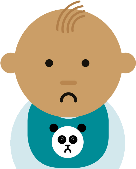Bliss Cii Sad Panda (604x735), Png Download