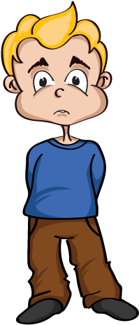 Sad Face - Straight Face Child Clip Art (300x500), Png Download