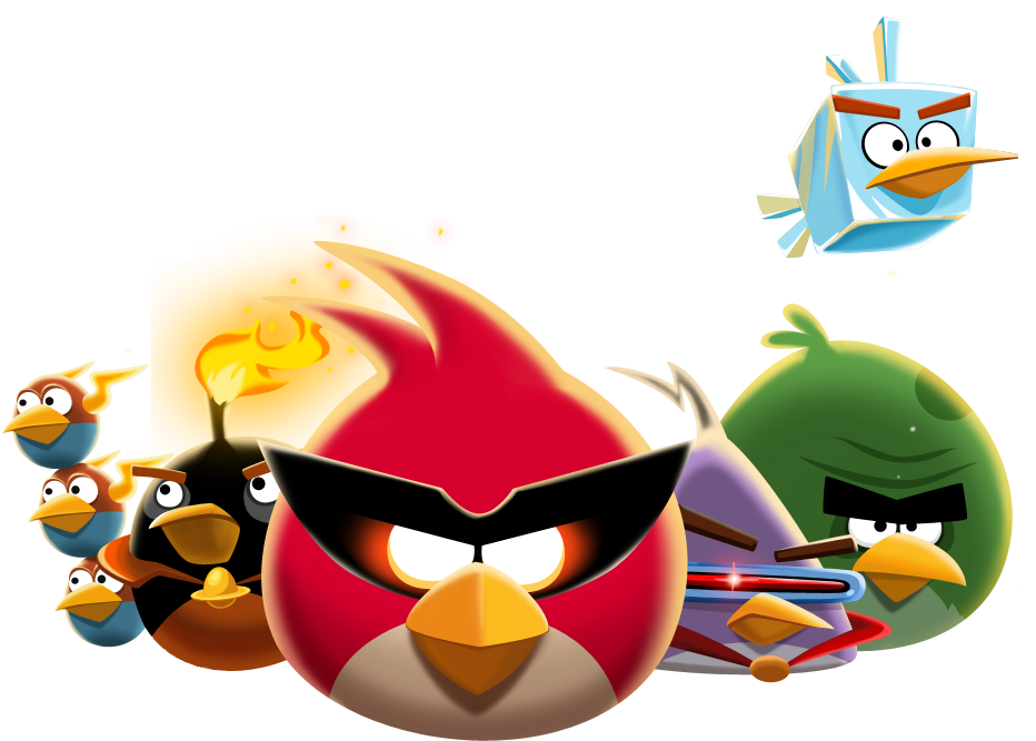 Angry Birds The Flock - Angry Birds Space Png (951x688), Png Download
