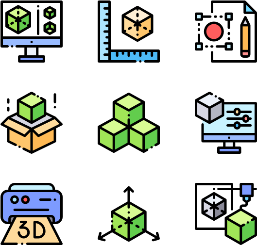 3d Printing - Icons For Web Design (600x564), Png Download