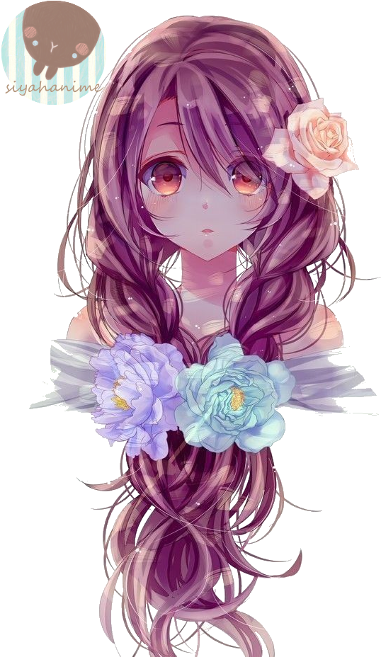 Anime Png - Beautiful Anime Girl Hair (600x930), Png Download