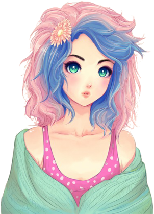 Anime Girl Render By Feary Bad Day-d5sdgxk - Png Токийский Гуль Рендеры (400x452), Png Download
