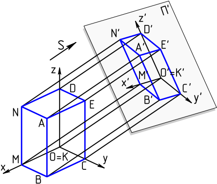 Enter Image Description Here - Axonometric Projection (467x397), Png Download