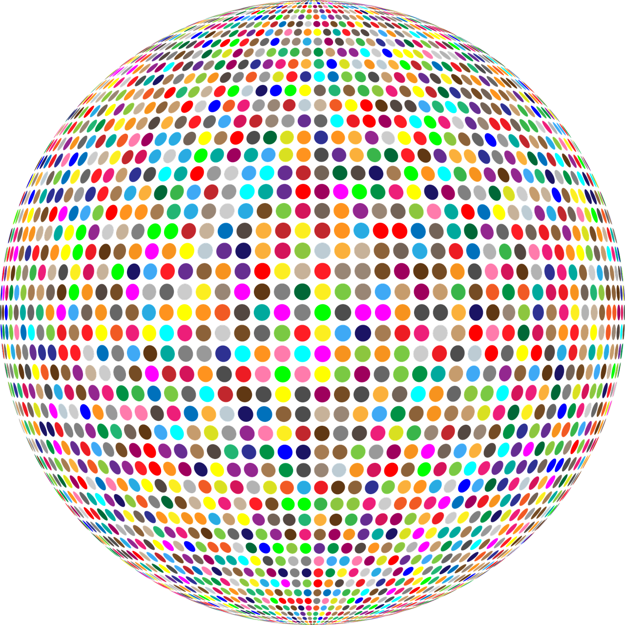 Circles Colorful Confetti - Alhambra (1280x1280), Png Download