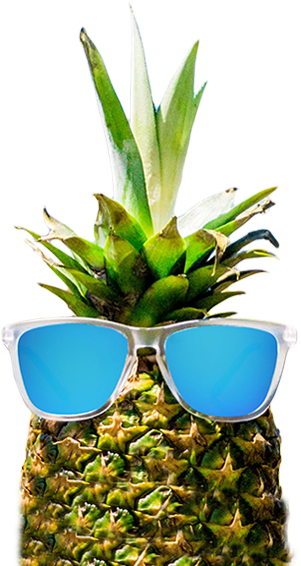 Classic Sunglasses Round Sunglasses Kids Sunglasses - Pineapple With Sunglasses Png (400x584), Png Download