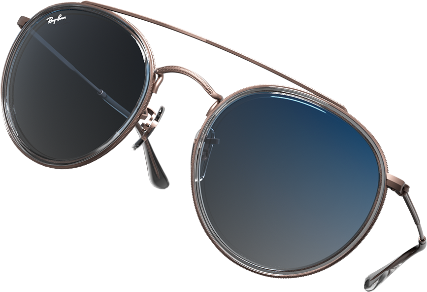 Round Double Bridge - Plastic (867x592), Png Download