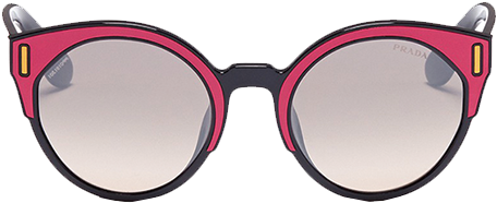 A Perfect Colourblock Acetate Round Sunglasses - Reflection (1140x580), Png Download