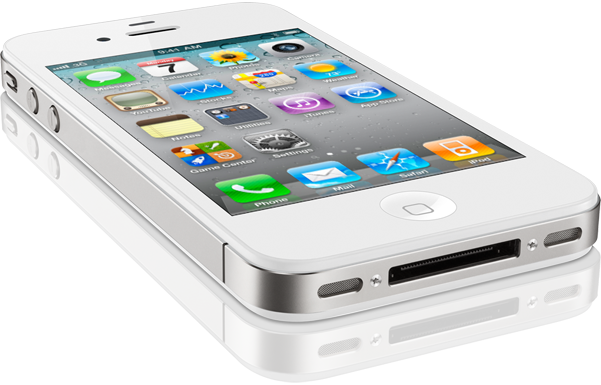 Iphone 4 Iphone 4 Transparent Png - Iphone 4s 64gb White (601x385), Png Download