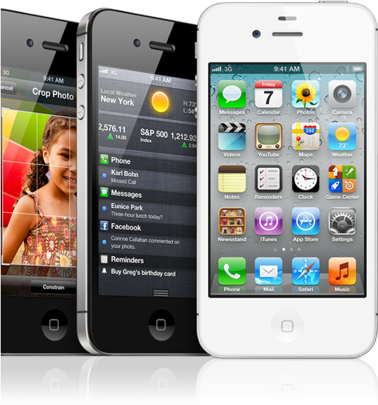 Iphone 4s Opens Land Of Opportunity For Marketers - Iphone 4 (539x585), Png Download