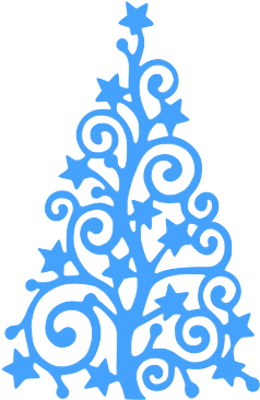Top Off Your Tree - Christmas Tree Black And White Clip Art (320x408), Png Download