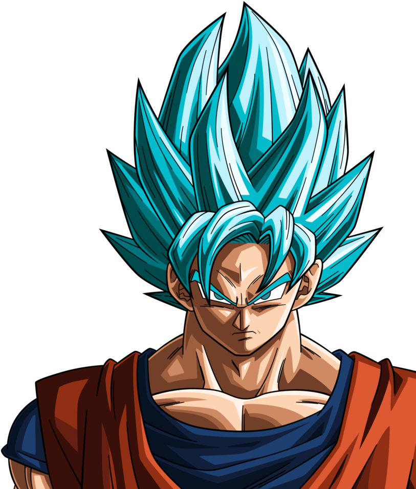 Super Saiyan Blue Goku By Rayzorblade189 - Dragon Ball Z Goku Super Saiyan Blue (820x974), Png Download