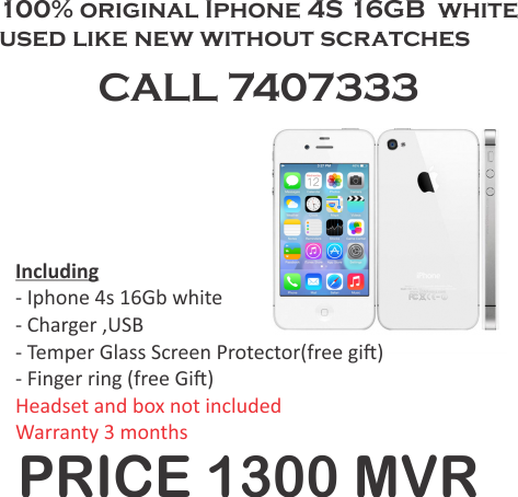 Apple Iphone 4s 8gb White (473x454), Png Download