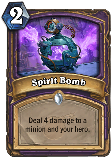 Everyone Raise Your Hands And Give Your Energy To Goku - Spirit Bomb Hearthstone (400x543), Png Download