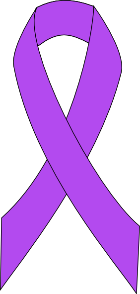 General Cancer Ribbon (282x591), Png Download