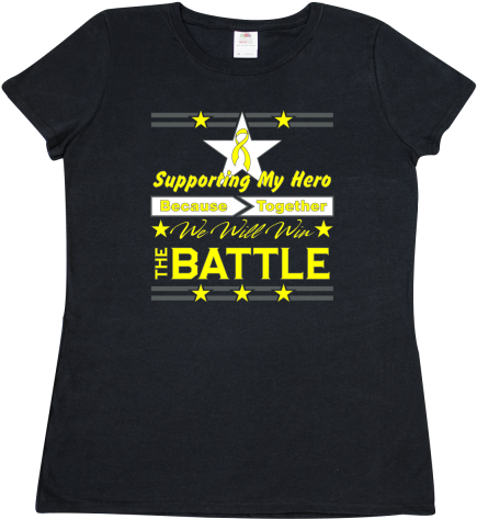 Ewings Sarcoma Supporting My Hero Women's T-shirt - Awareness Ribbon (480x480), Png Download