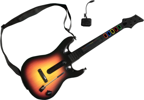 Guitar Hero 5 Guitar - Guitar Hero World Tour Guitar (500x348), Png Download