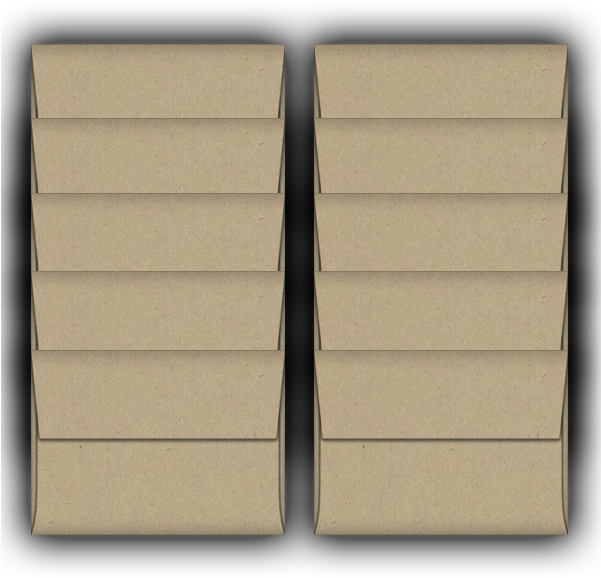 Lunch Bag A2 Envelopes 10 Pack - Wood (600x600), Png Download