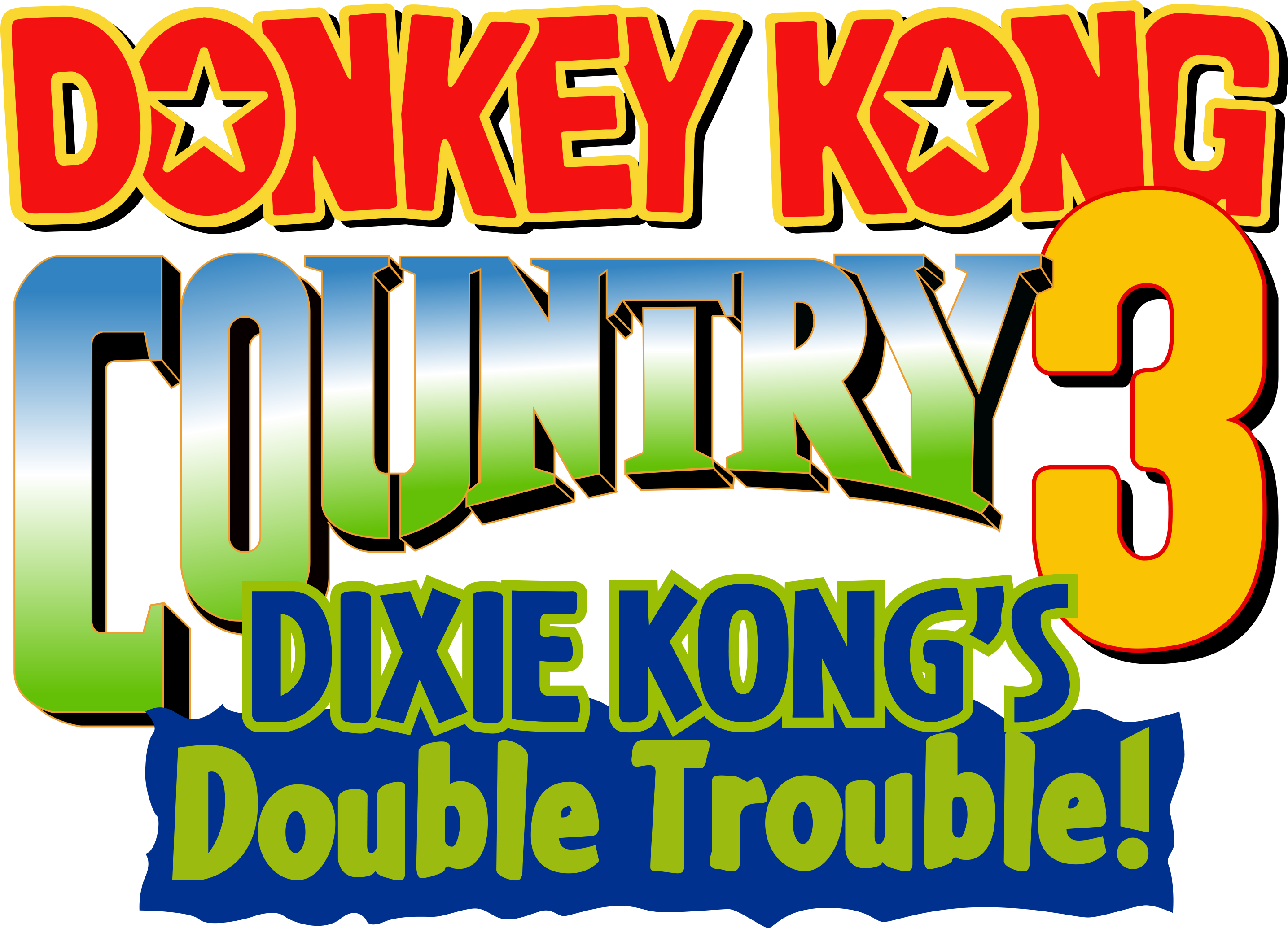 Clear Logo Donkey Kong Country - Donkey Kong Country (3830x2123), Png Download