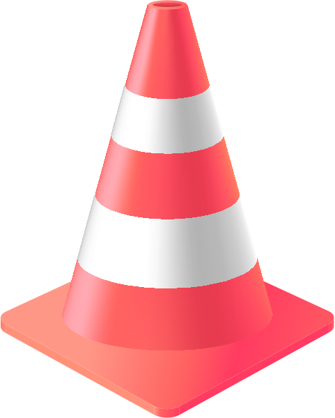 Pink Traffic Cone Vector Data For Free - Pink Traffic Cone Png (481x600), Png Download