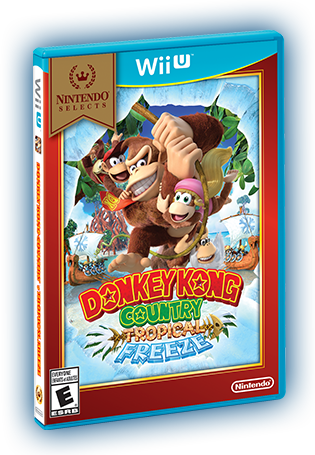 Donkey Kong Wii U - Donkey Kong Country: Tropical Freeze (nintendo Selects) (315x455), Png Download