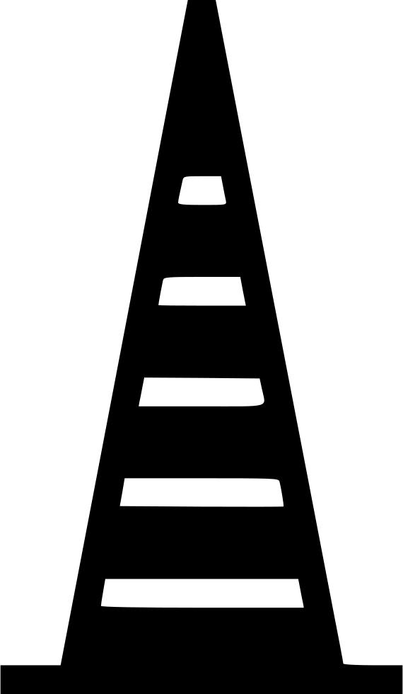 Construction Cone - - Stairs (570x980), Png Download