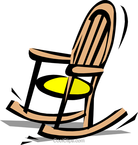 Rocking Chair - Rocking Chair Clipart Gif (460x480), Png Download