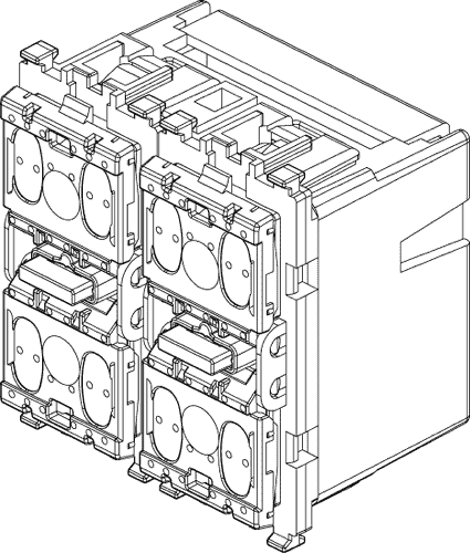 3d View - Pulsante Elettrico Motore Tapparella (425x500), Png Download