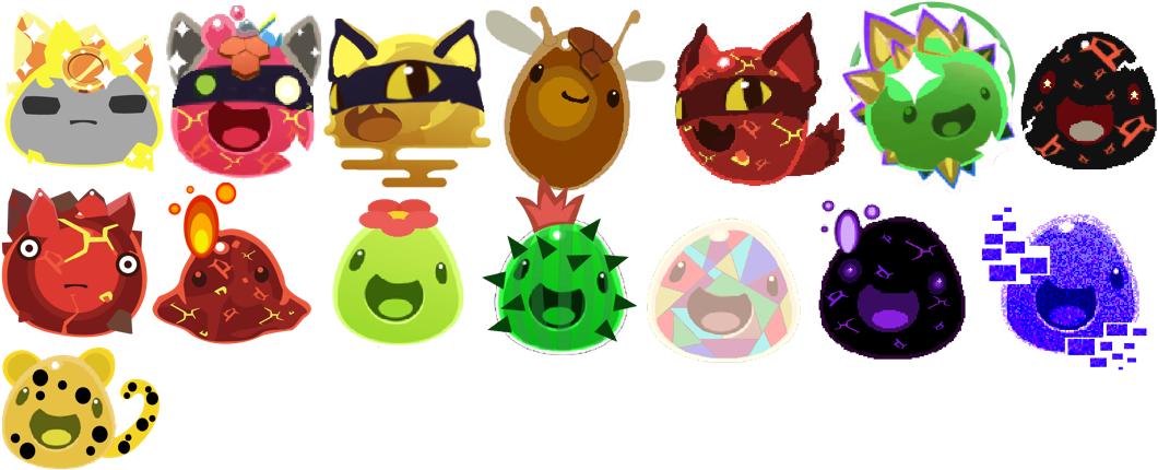 Download Slime Family Reunion Copy 6 - Slime Rancher All Ornaments PNG Imag...