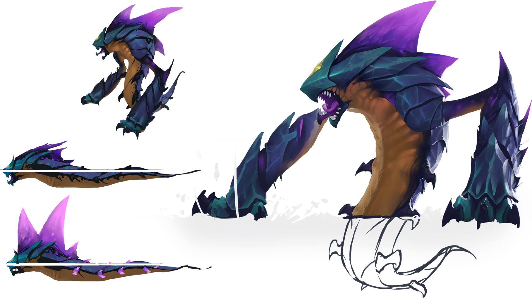 Burrower - Rez'xel - Lol Concept Art (2040x1019), Png Download