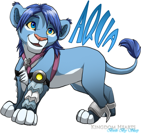 Kingdom Hearts Wallpaper Containing Anime Titled Aqua - Kingdom Hearts Aqua Furry (500x467), Png Download