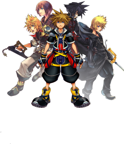 Kingdom Hearts Kh Sora Roxas Ventus Transparent Xion - Kingdom Hearts Sora Roxas Ventus Vanitas Xion (400x599), Png Download