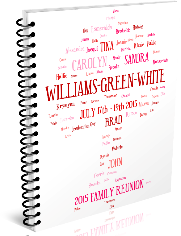 Family Tree Art Design For Family Reunion Booklets - Paper (643x800), Png Download