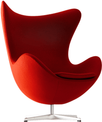 Armchair Red Modern - Egg Chair (400x400), Png Download