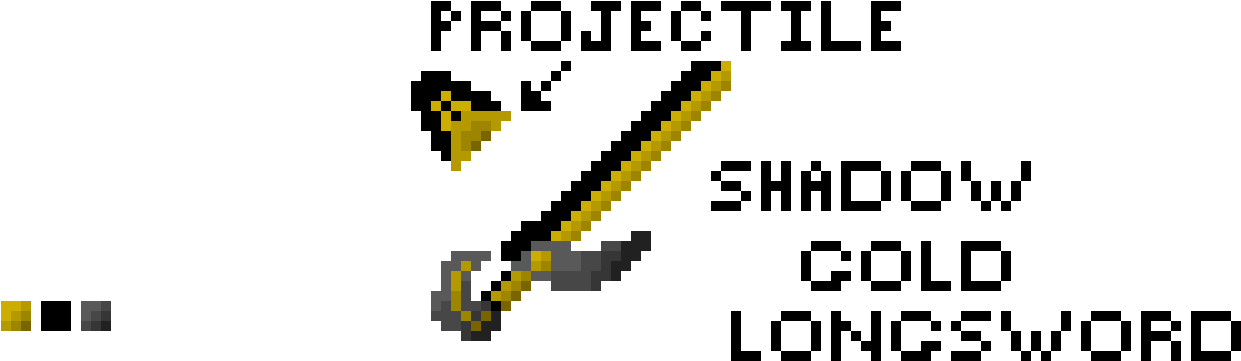 Shadow Gold Longsword - Icon (1450x520), Png Download