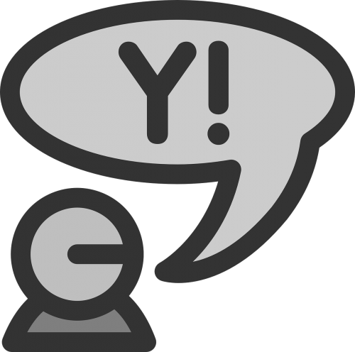 Yahoo,icon,symbol,free Vector Graphics - Rip Yahoo Messenger (500x496), Png Download