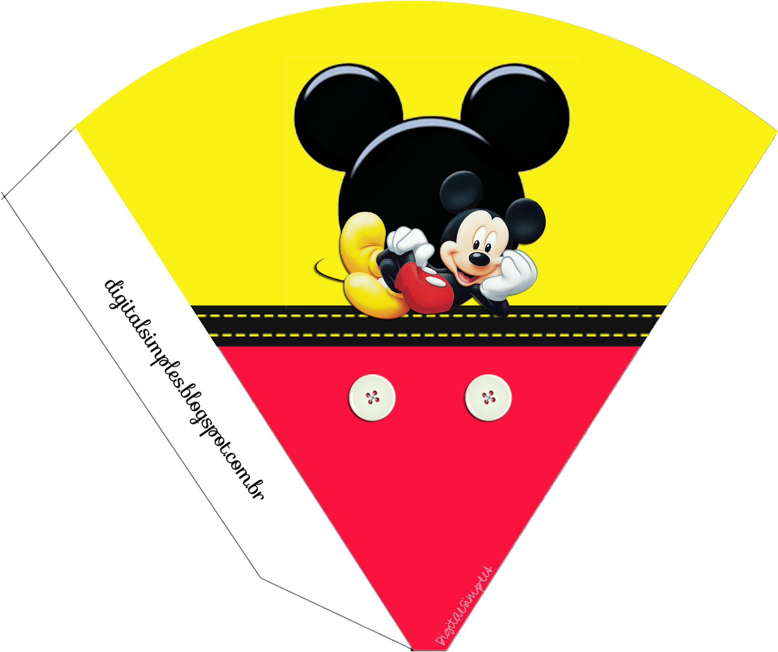 Kit Aniversário De Personalizados Tema Mickey Mouse - Etiquetas De Mickey Mouse Para Imprimir Gratis (1600x1334), Png Download