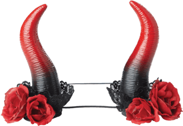 Devil Horn Png - Adult Womens Ladies Rose Enchantress Horns - Halloween (366x580), Png Download