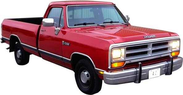 1989-1993 Dodge - American Pick Up Truck (600x450), Png Download