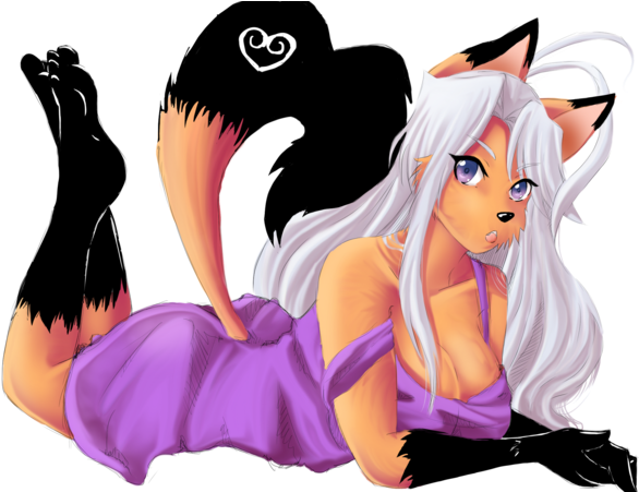 Mammal Human Hair Color Fictional Character Cartoon - Foxy Furries (600x450), Png Download
